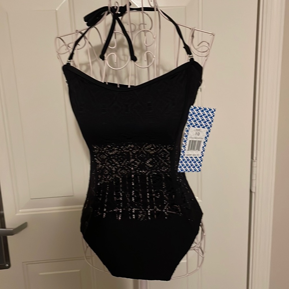 Sun &Sea  size 10 black one piece NWT$